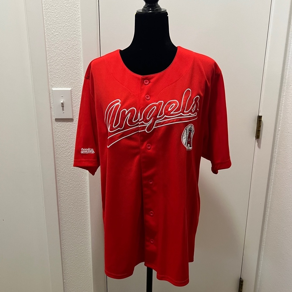 Los Angeles Angels Stitches Jersey – Size Large